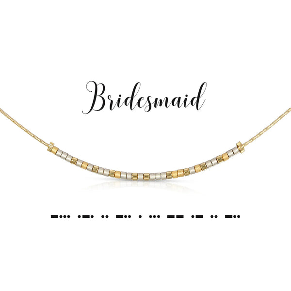 dot & dash Design Wedding Necklace