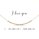 dot & dash Design Love Necklace