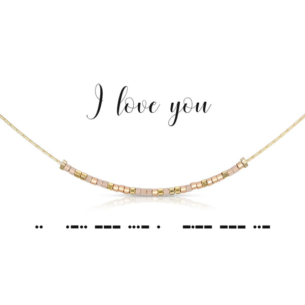 dot & dash Design Love Necklace