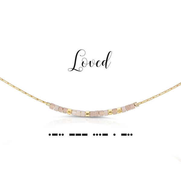 dot & dash Design Love Necklace