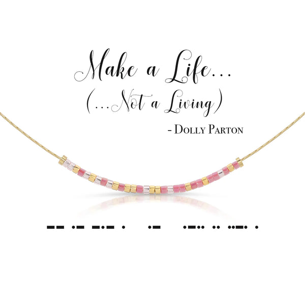 dot & dash Design Wedding Necklace