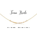 dot & dash Design Wedding Necklace