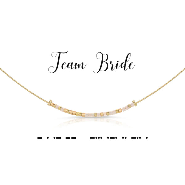 dot & dash Design Wedding Necklace