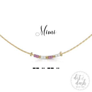 dot & dash Design Family Necklace
