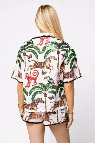 Queen of Sparkles Safari top
