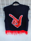 Queen of Sparkles Game Day Sweater Vest