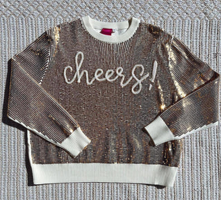 Queen of Sparkles Gold Sequin Cheers