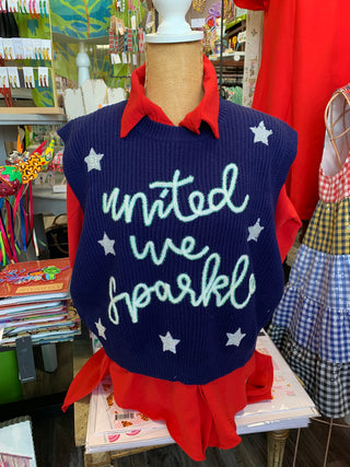 Queen of Sparkles United We Sparkle Sweater Vest