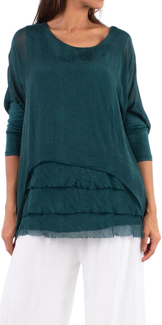 Buy forest-green Gigi Moda Sarno Silk Kaftan