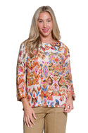 Tru Luxe Smooth Waters boat neck top