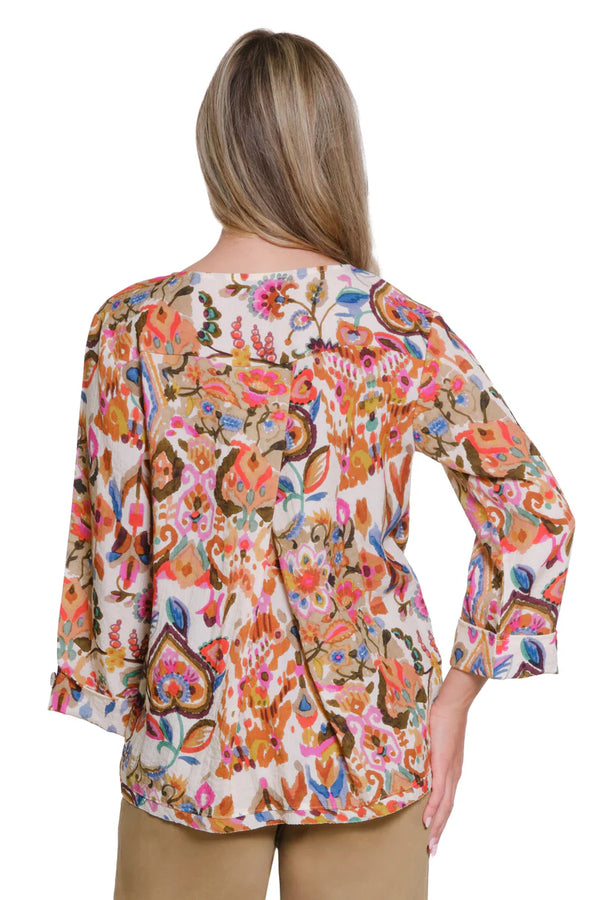 Tru Luxe Smooth Waters boat neck top