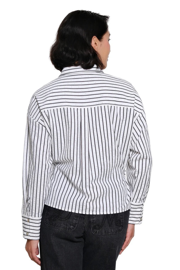 Tru Lux Bling & Stripe Shirt
