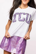Queen of Sparkles Collegiate Multi Jeweled Tee