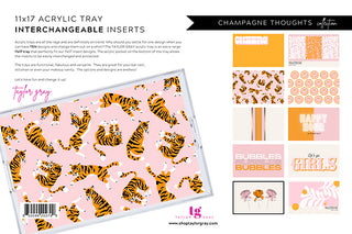Taylor Gray 11x17 Acrylic Tray Interchangeable Inserts