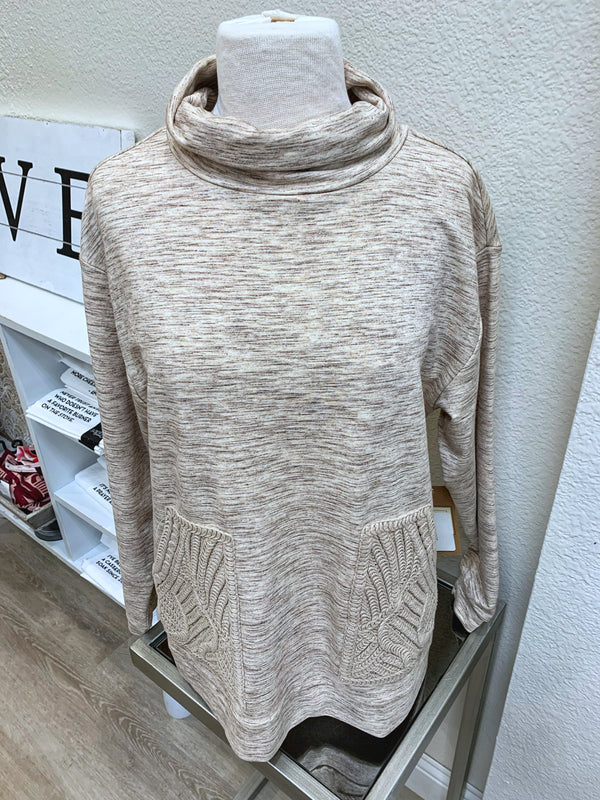 Tru Luxe Cowl Collar Top