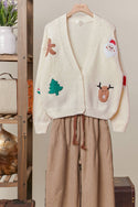 Christmas Patch Cardigan