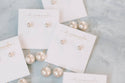 Gray Swinging Pearl Statement Drop Earrings