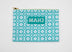 Geometric- Green Card & Accessory Bag