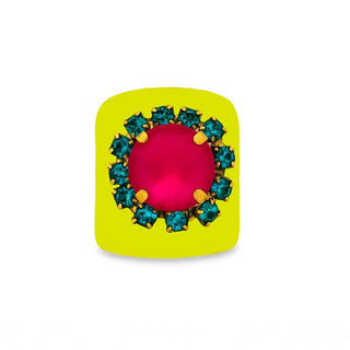 Buy neon-yellow TOVA Jacci Ring in Enamel