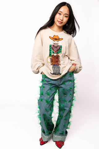 Queen of Sparkles Cowboy Nutcracker Sweatshirt