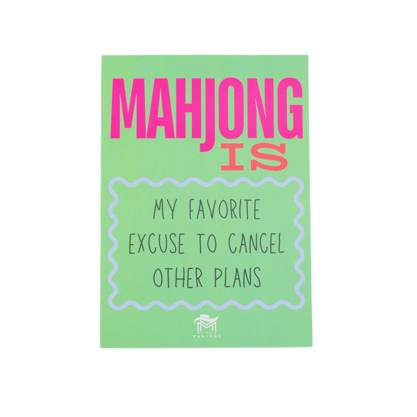 MAHJONG SHUFFLE CARD  |  Single card