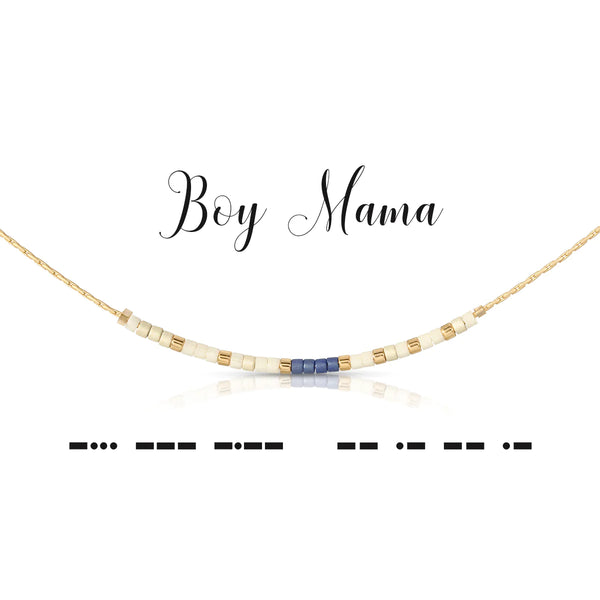 dot & dash Design Boy Mama necklace