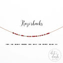 dot & dash Design Collegiate Necklace