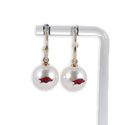 Arkansas Pearl Logo Hoop Earrings