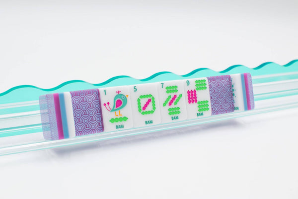 Mahjong Crystal Confetti Purple Tile Set