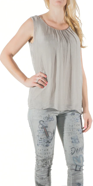 Buy taupe Gigi Moda Aella Silk Tank