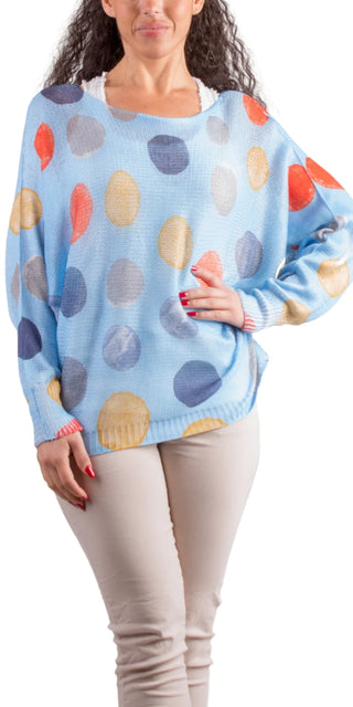 Buy baby-blue Gigi Moda Donatella Dot Sweater