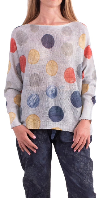 Buy gray Gigi Moda Donatella Dot Sweater