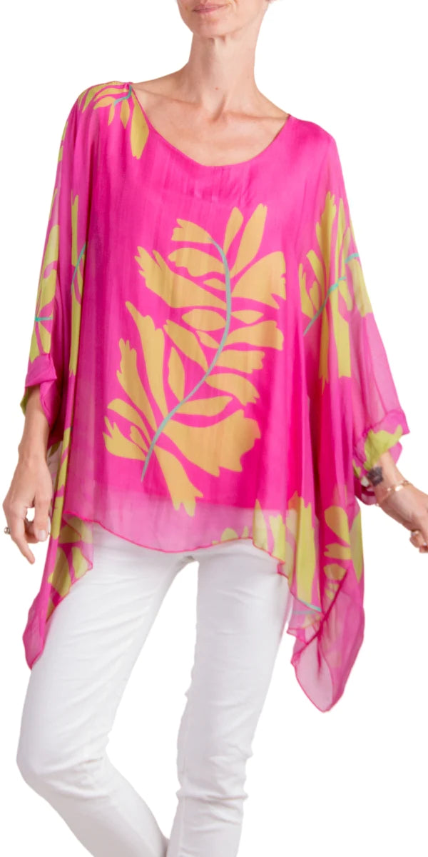 Gigi Moda Seta Foglia Silk Kaftan