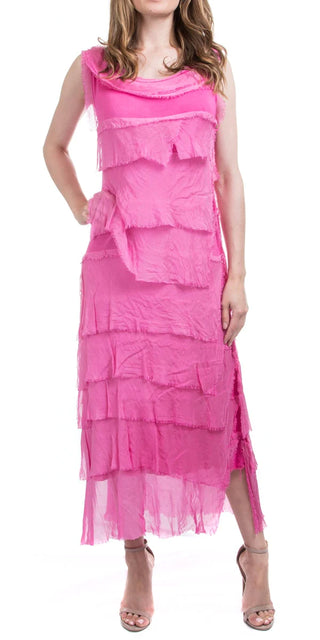 Buy hot-pink Gigi Siena Maxi Silk Dress