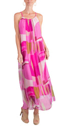 Gigi Moda Silk Venus Graphic Dress