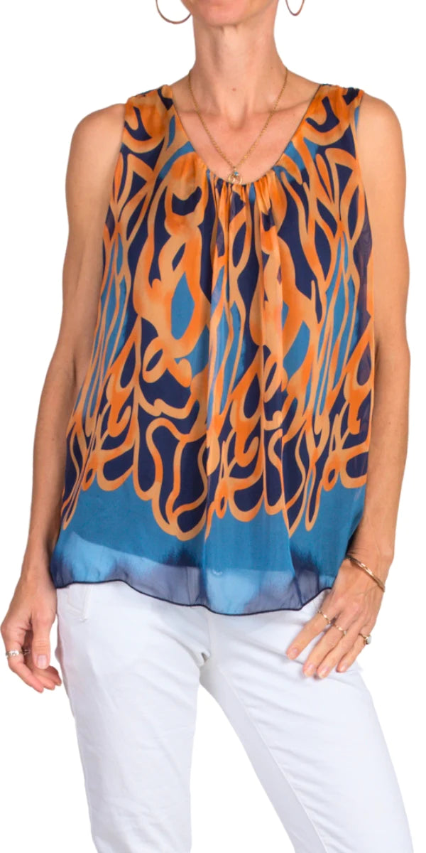 Gigi Moda Turbinio Silk Tank