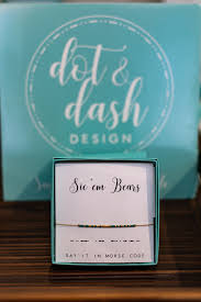 dot & dash Design Collegiate bracelet
