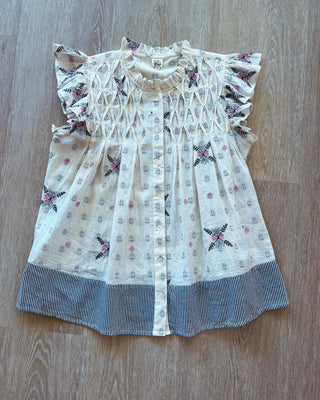 Ivy Jane Smocked and Frills Top