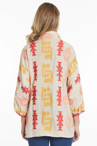 John Mark Button Front Tunic