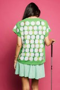 Queen of Sparkles Green Golf Ball & Tee Shirt