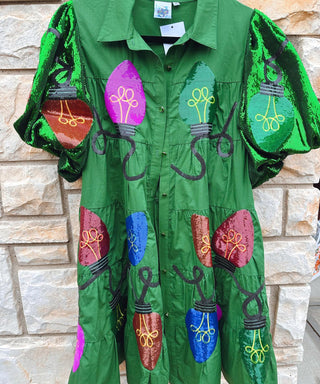Queen of Sparkles Christmas Light Dress