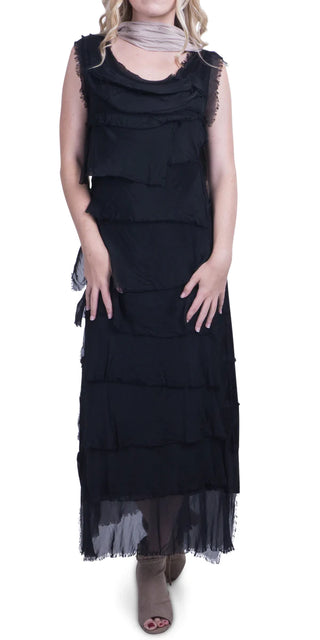 Buy black Gigi Moda Siena Maxi Silk Dress