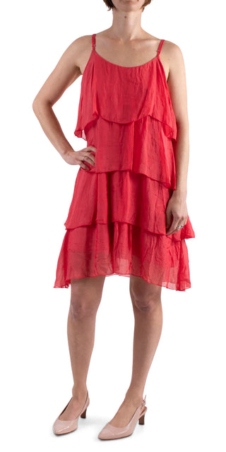 Buy red Gigi Giana Silk Dress