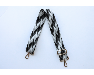 Buy black-gray-white Chevron Guitar Straps