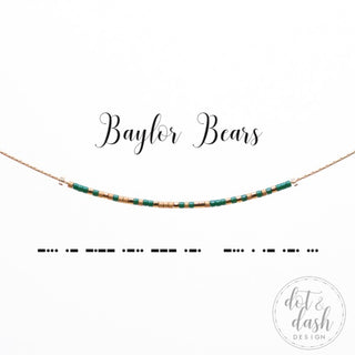 dot & dash Design Baylor University Bears Necklaces
