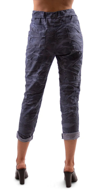 Buy blue Gigi Moda Caterina Camo Pant