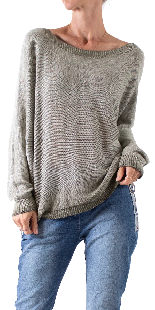Gigi Moda Argento Sweater
