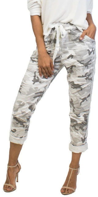Buy white Gigi Moda Caterina Camo Pant