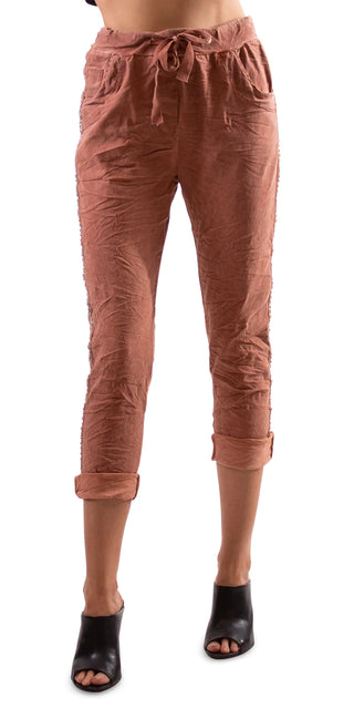 Buy rust Gigi Moda Caterina Cotton Pants