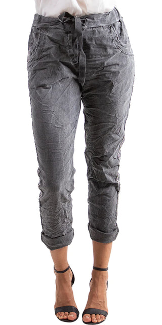 Buy charcoal Gigi Moda Caterina Cotton Pants